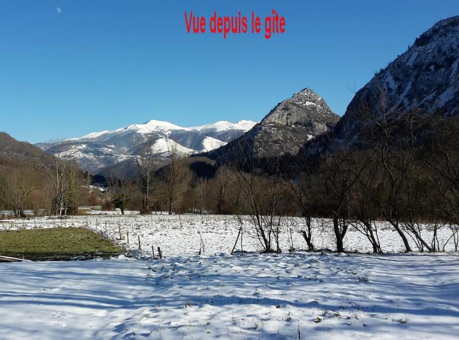 Grange En Pierres. Grand Jardin Et Belle Vue Villa Saurat ภายนอก รูปภาพ